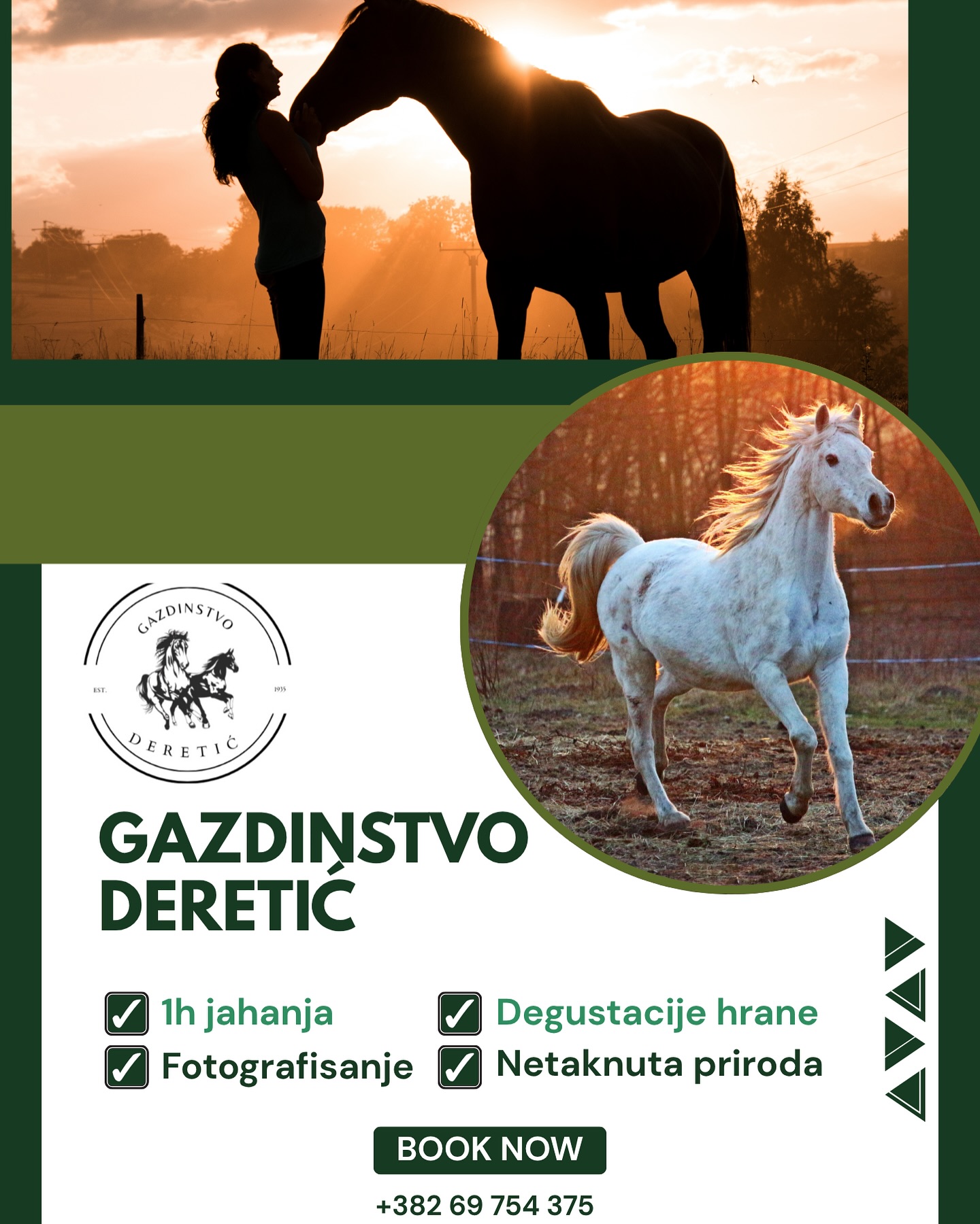 Dan u gazdinstvu Deretić - jahanje, hrana i priroda – slika 2